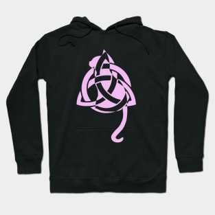 Pink Celtic Triquetra Cat Hoodie